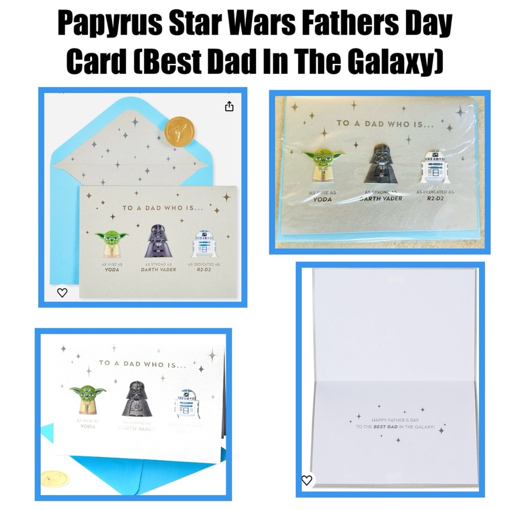 Papyrus Star Wars Fathers Day Card (Best Dad In The Galaxy)